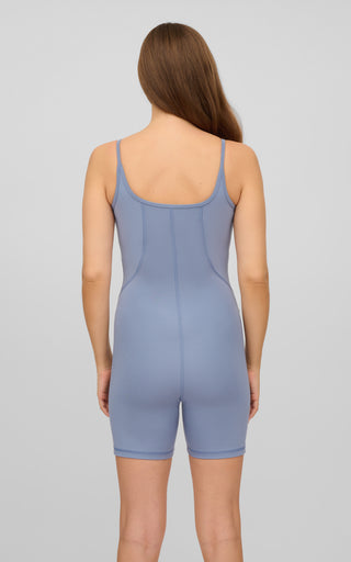 Illusion Ribbed Short Romper