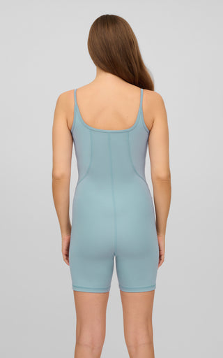 Illusion Ribbed Short Romper