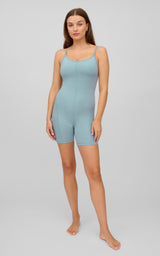 Illusion Ribbed Short Romper - 90 Degree by Reflex