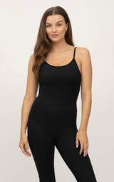 Illusion Ribbed Flare Jumpsuit - 90 Degree by Reflex
