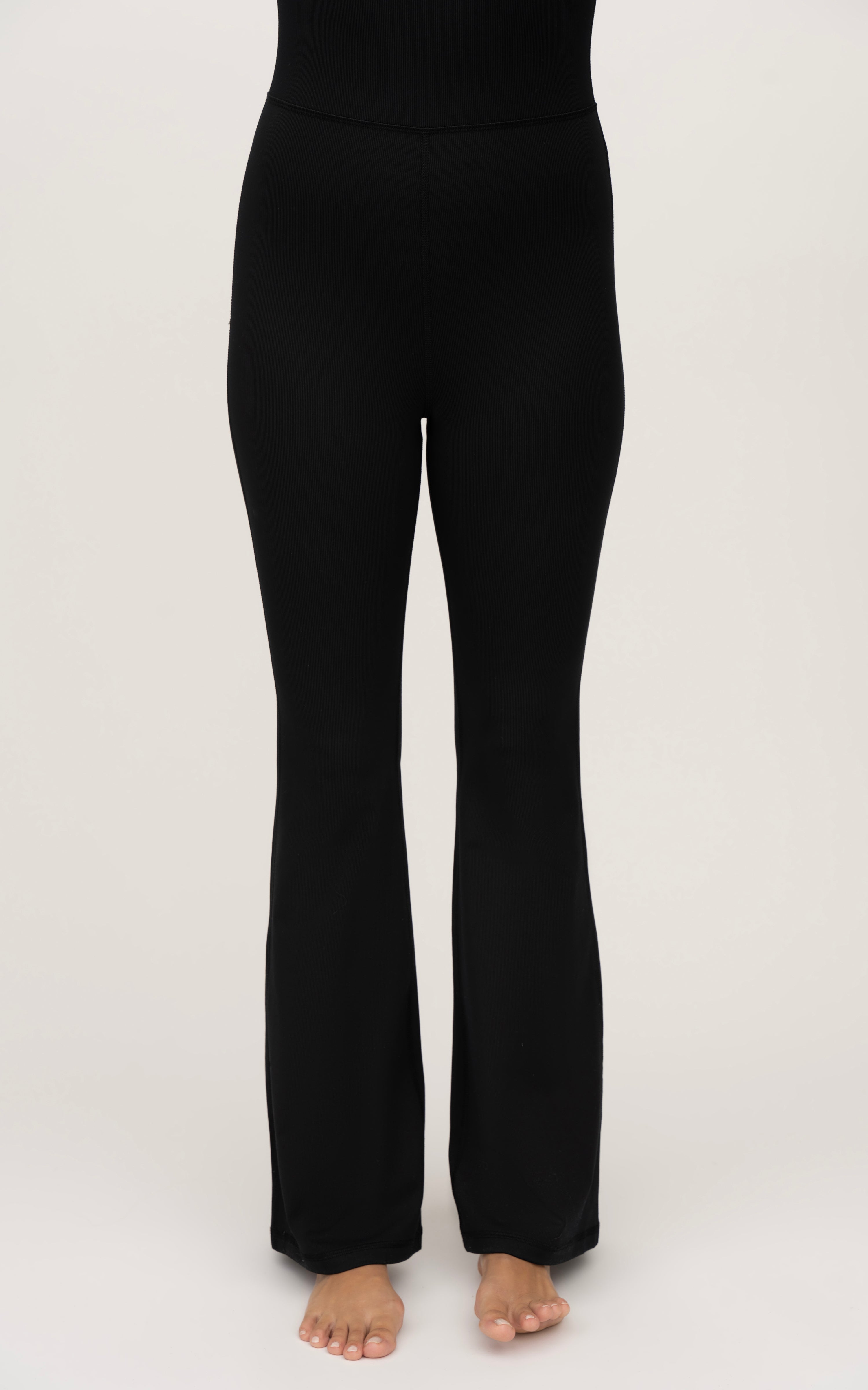 Illusion Ribbed Flare Jumpsuit - 90 Degree by Reflex