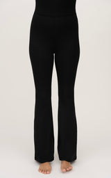 Illusion Ribbed Flare Jumpsuit
