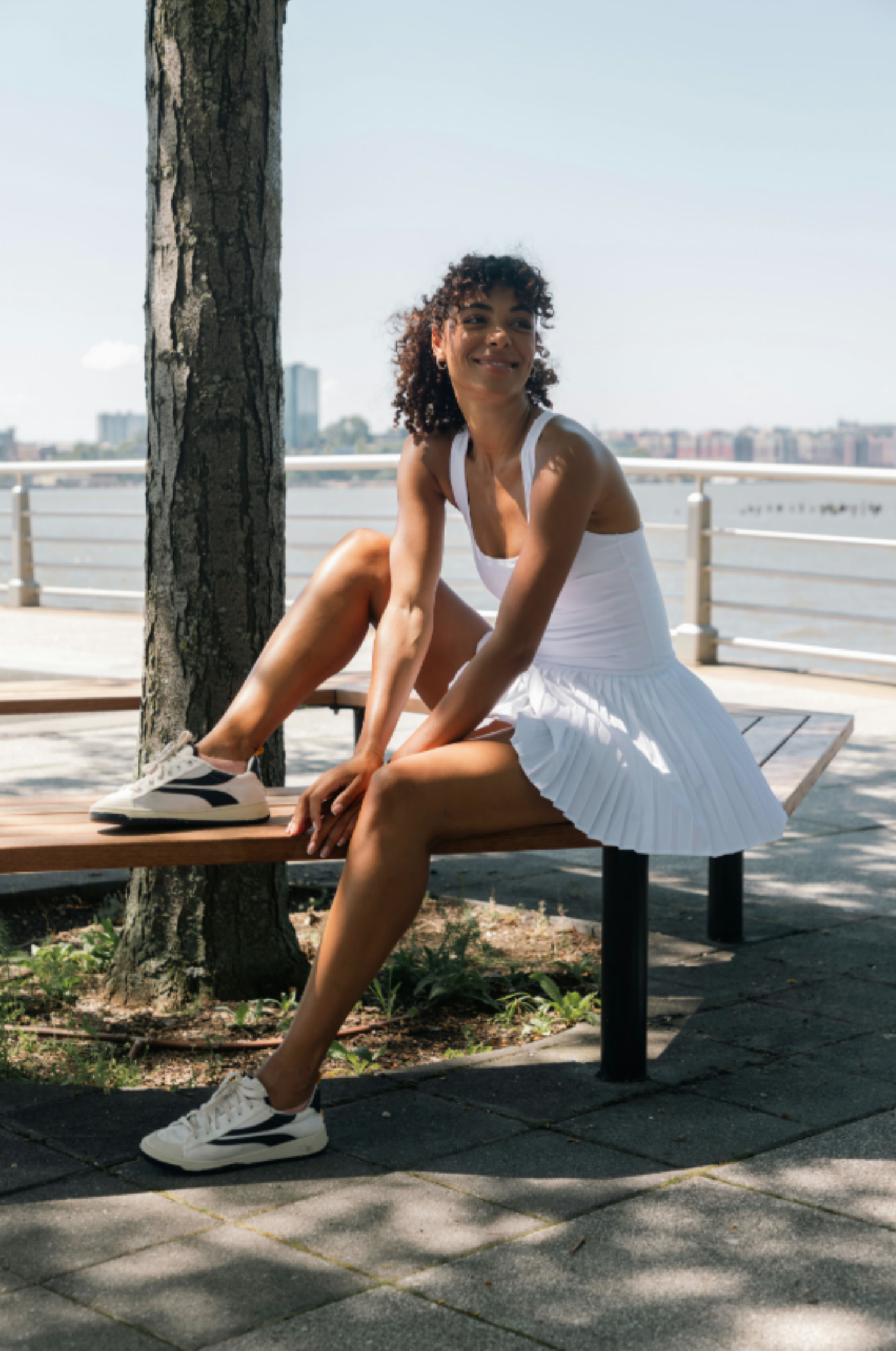 Yogalicious Lux Mini Pleated Dress