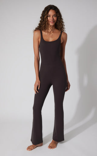 Felix Ribbed Scarlett Flare Jumpsuit