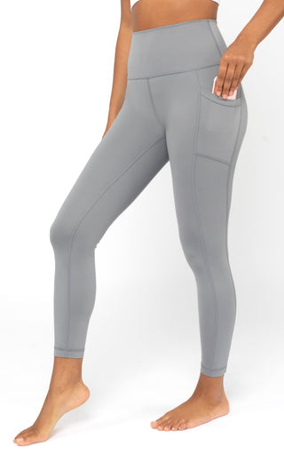 Lux Elastic Free High Waist Side Pocket 7/8 Ankle - 90 Degree by Reflex