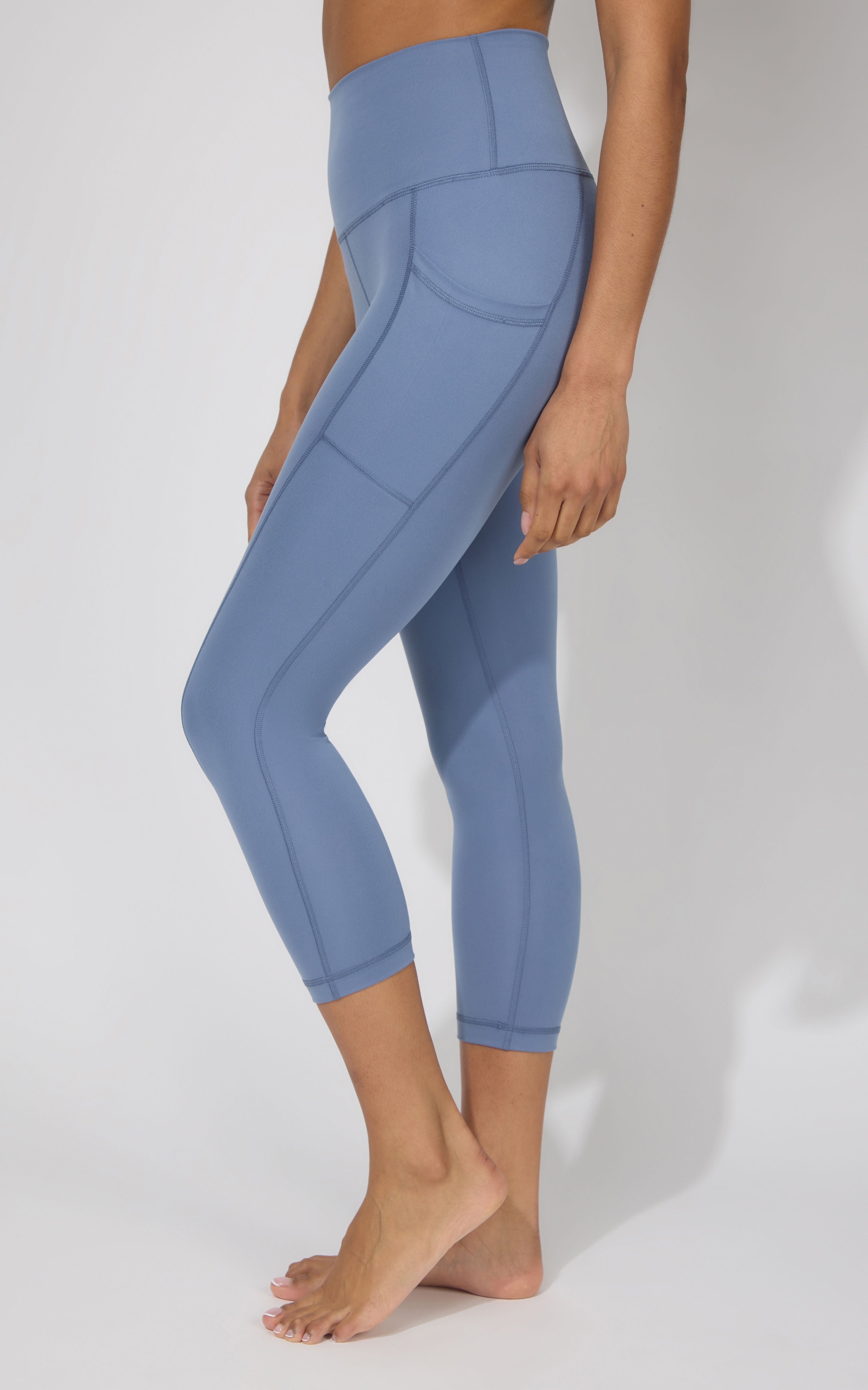 2 PK Interlock Side Pocket and Everyday Capris - 90 Degree by Reflex