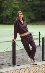 Cloudweave Lennie Half Zip & Foldover Jogger Pant Set - 90 Degree by Reflex