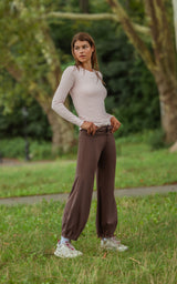 Lux Jasmine Fold Over Harem Leg Pant - 90 Degree by Reflex