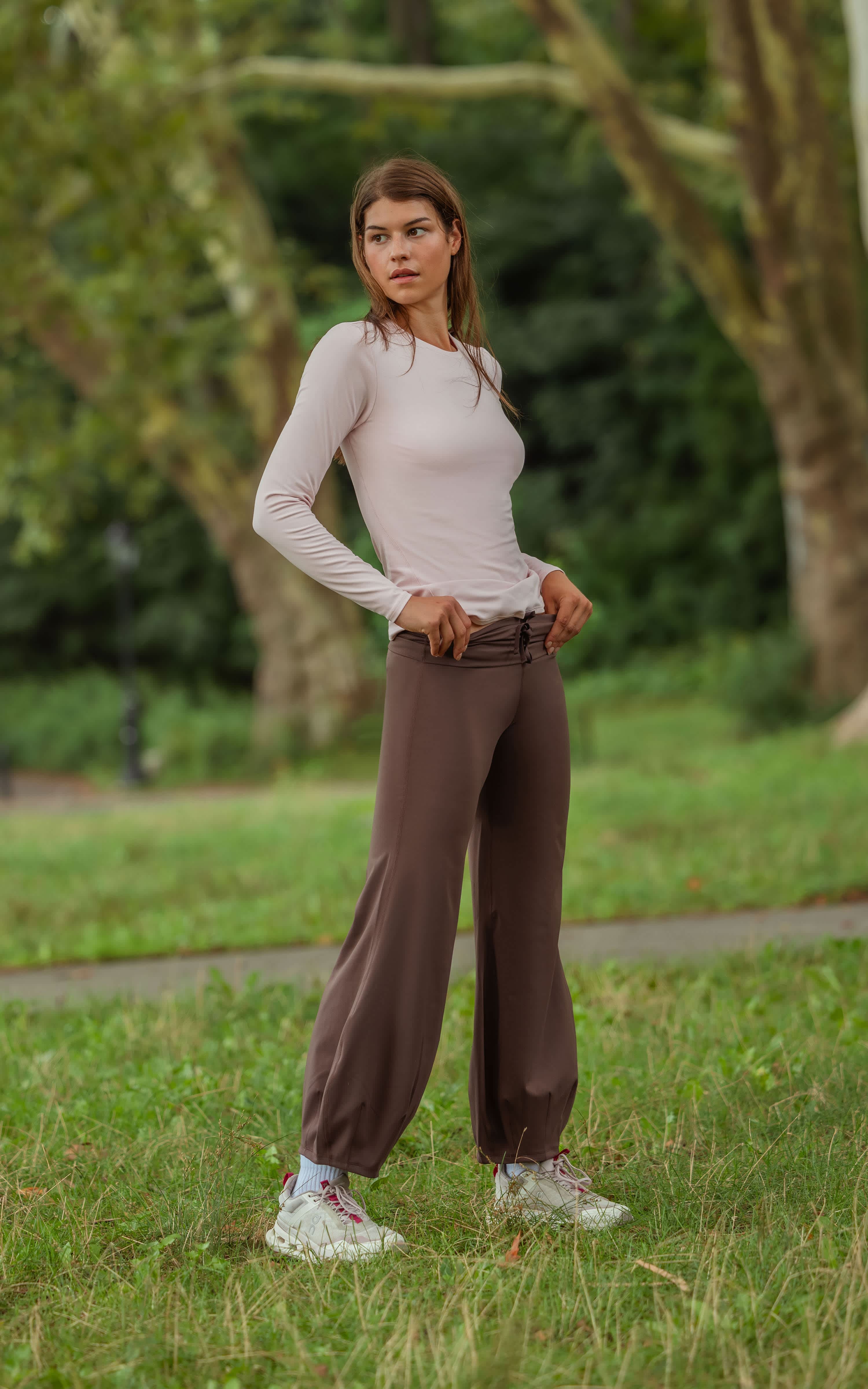 Lux Jasmine Fold Over Harem Leg Pant - 90 Degree by Reflex