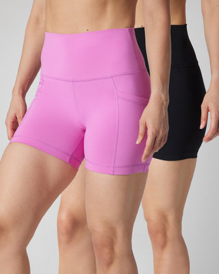 2 PK Lux Classic and Pocketed 5" Shorts - Our Earthy Story - 90 Degree by Reflex