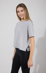 2 Pack Super Soft Deluxe Boxy Cropped Tee - 90 Degree by Reflex
