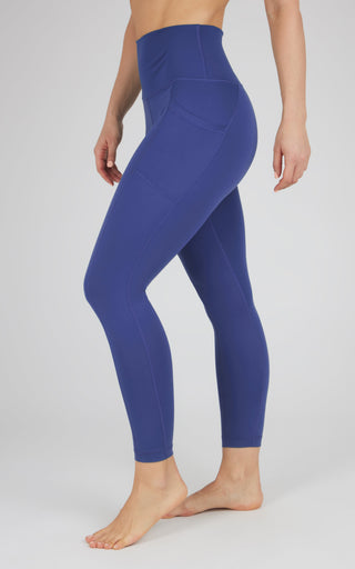Lux Elastic Free High Waist Side Pocket 7/8 Ankle - 90 Degree by Reflex