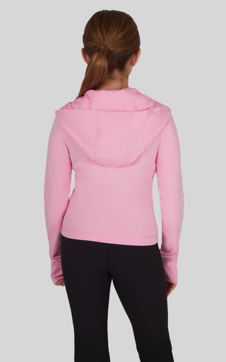 Girls Lux Full Zip Hooded Jacket - 90 Degree by Reflex