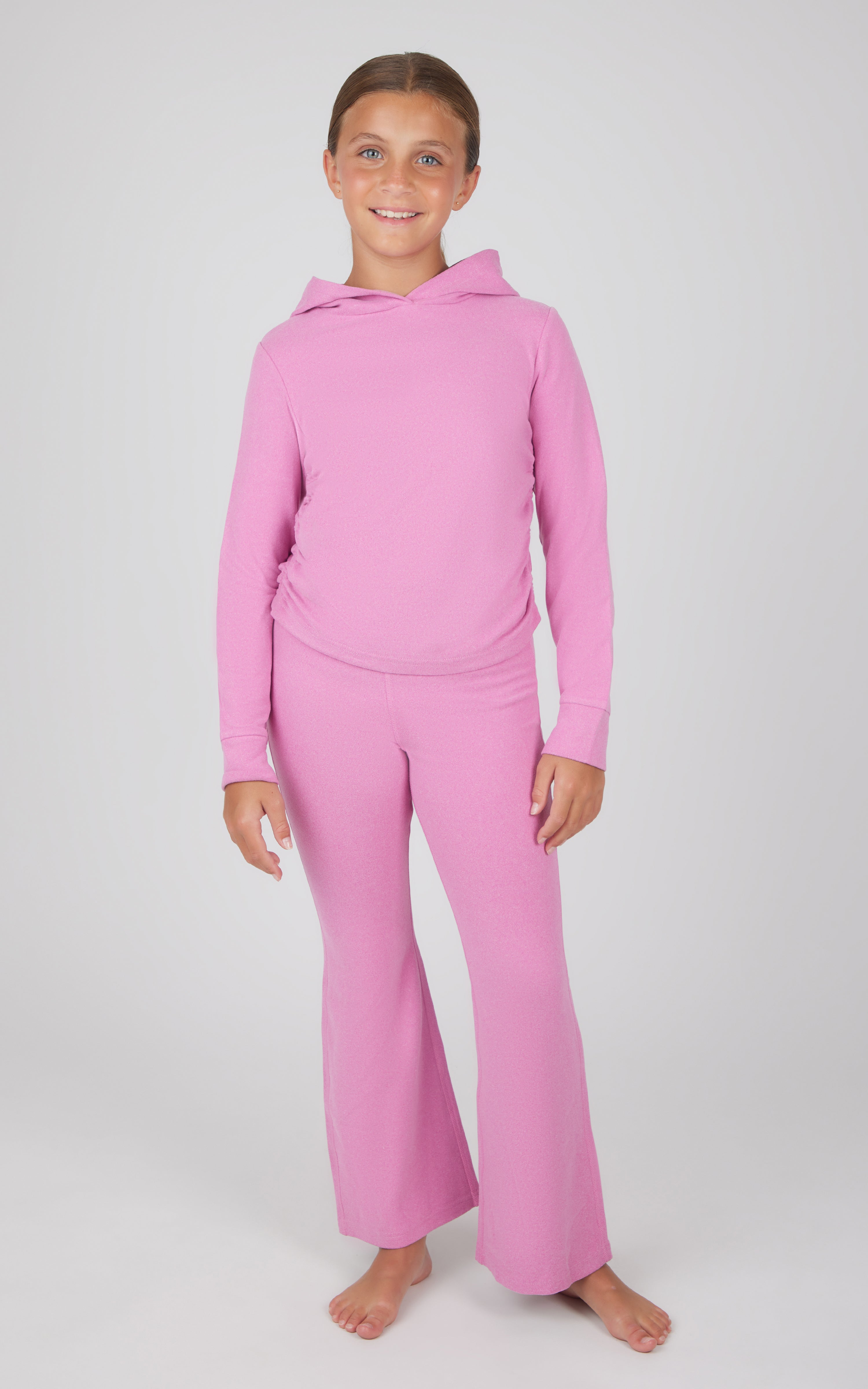 Girls 2 PC Hoodie and Flared Leg Pant - 90 Degree by Reflex