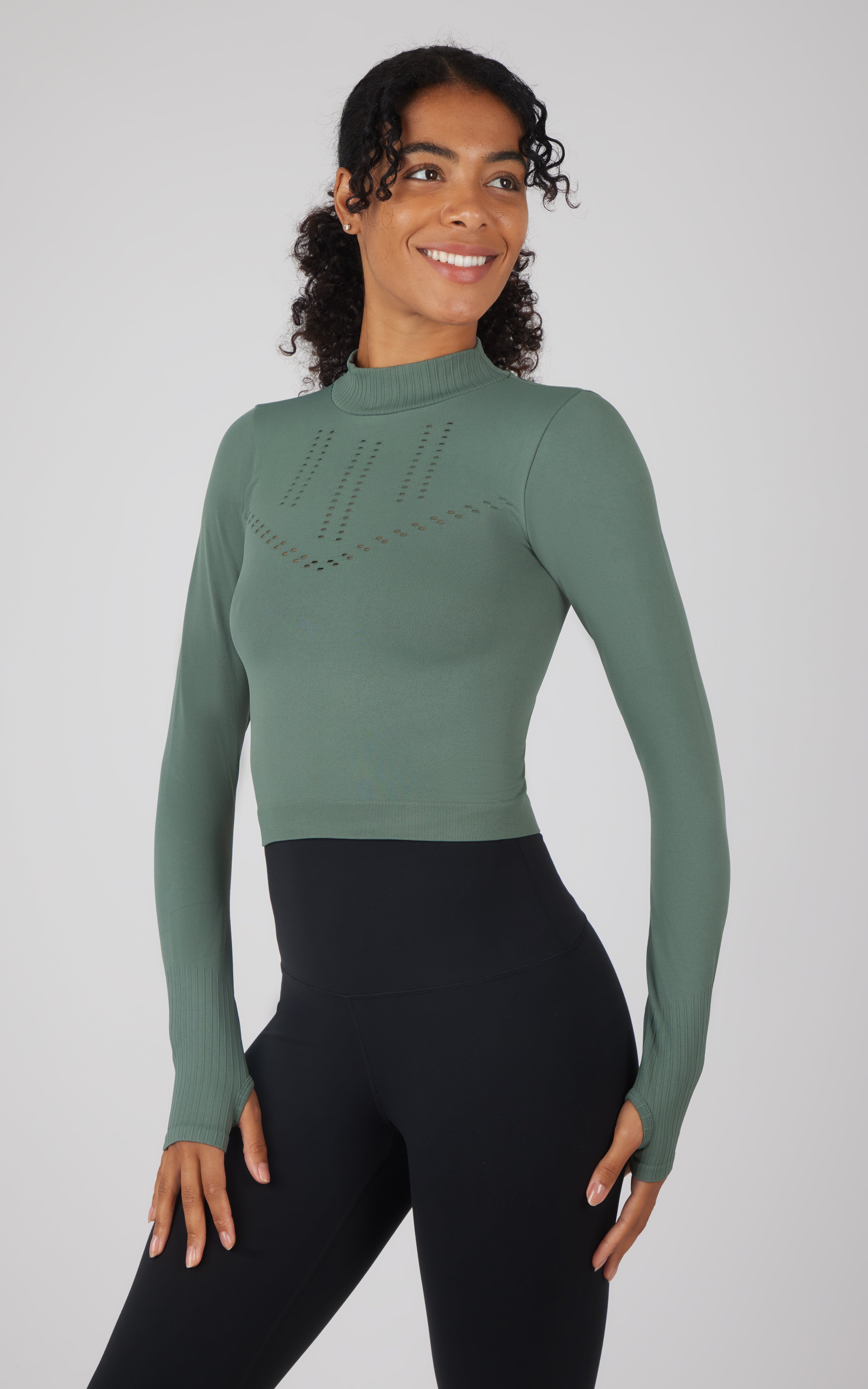 Seamless Long Sleeve Top - Our Stone Story - 90 Degree by Reflex