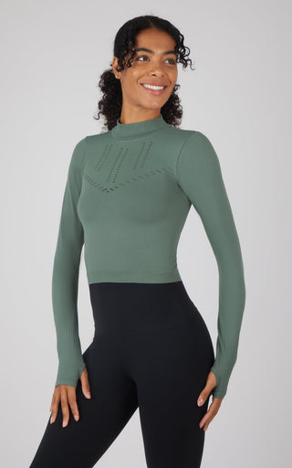 Seamless Long Sleeve Top - Our Stone Story - 90 Degree by Reflex