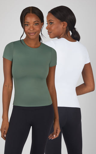 2 PK Crew Neck Tee - 90 Degree by Reflex