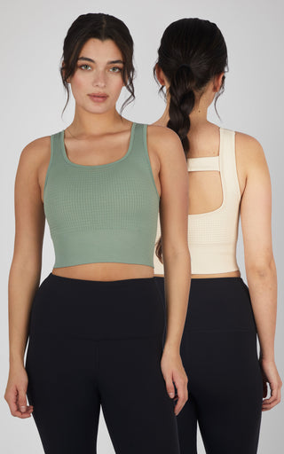 2 PK Waffle Bra - Our Earthy Story - 90 Degree by Reflex
