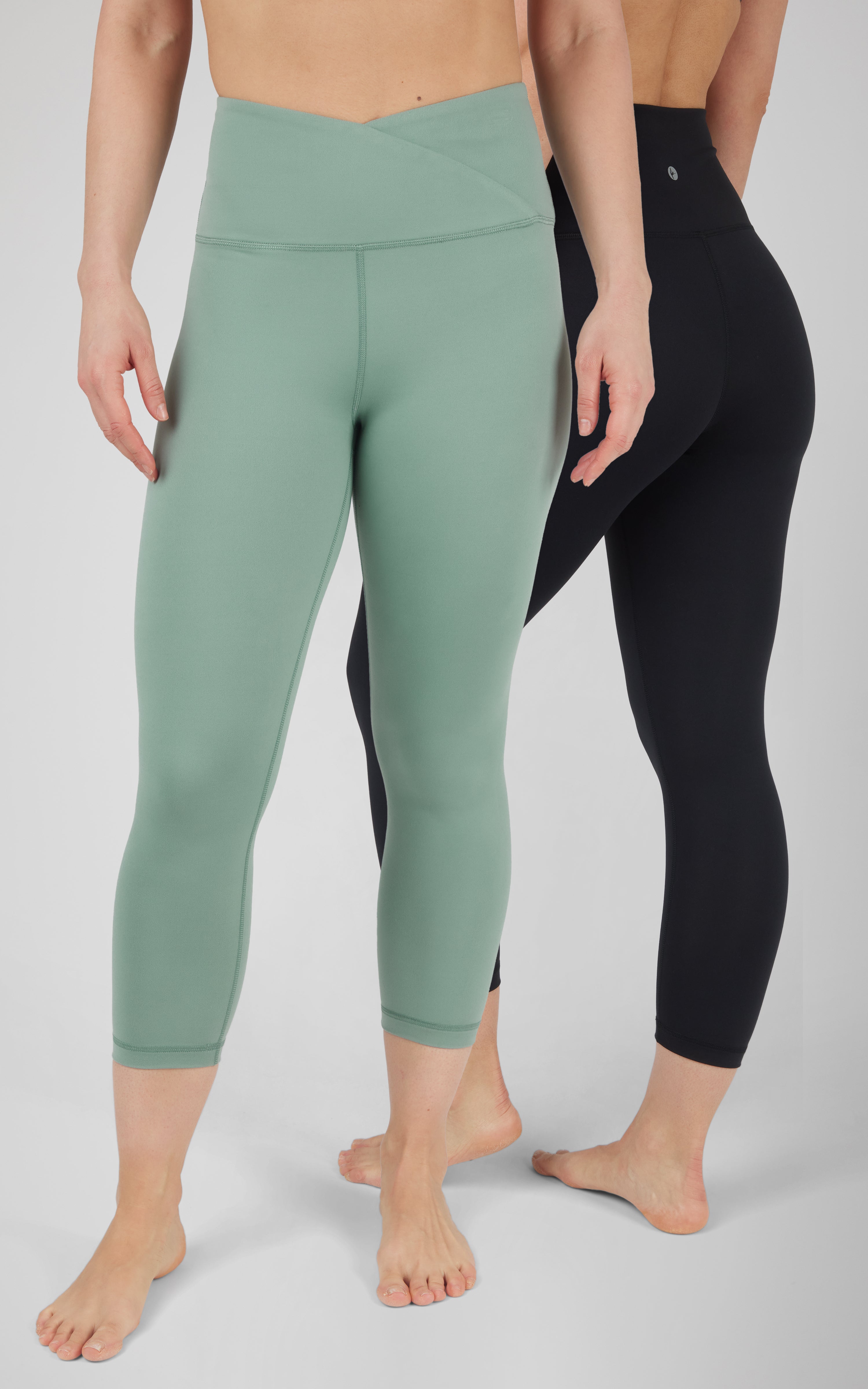 2 PK Interlock Crossover & Everyday Capris - 90 Degree by Reflex