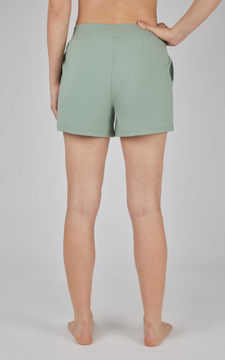 Lux Crossover Waistband 4" Side Pocket Short - 90 Degree by Reflex