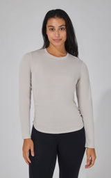 Yogalicious 2 PK Side Ruched Long Sleeve Top - 90 Degree by Reflex