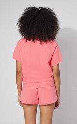 2 Pc Loop Terry Short Sleeve and Short Set - 90 Degree by Reflex