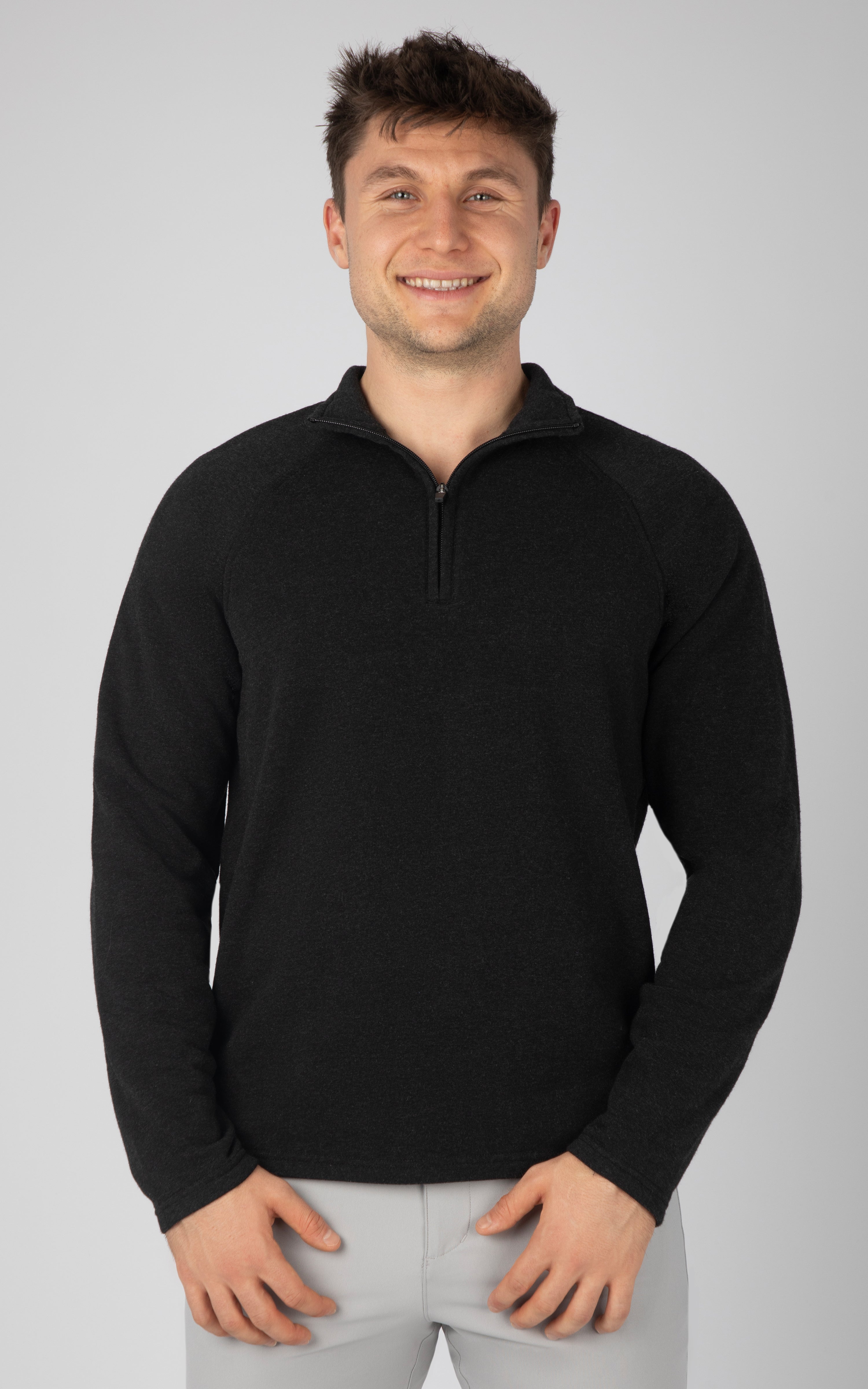 Mens Lightweight Comfytek Half Zip Top