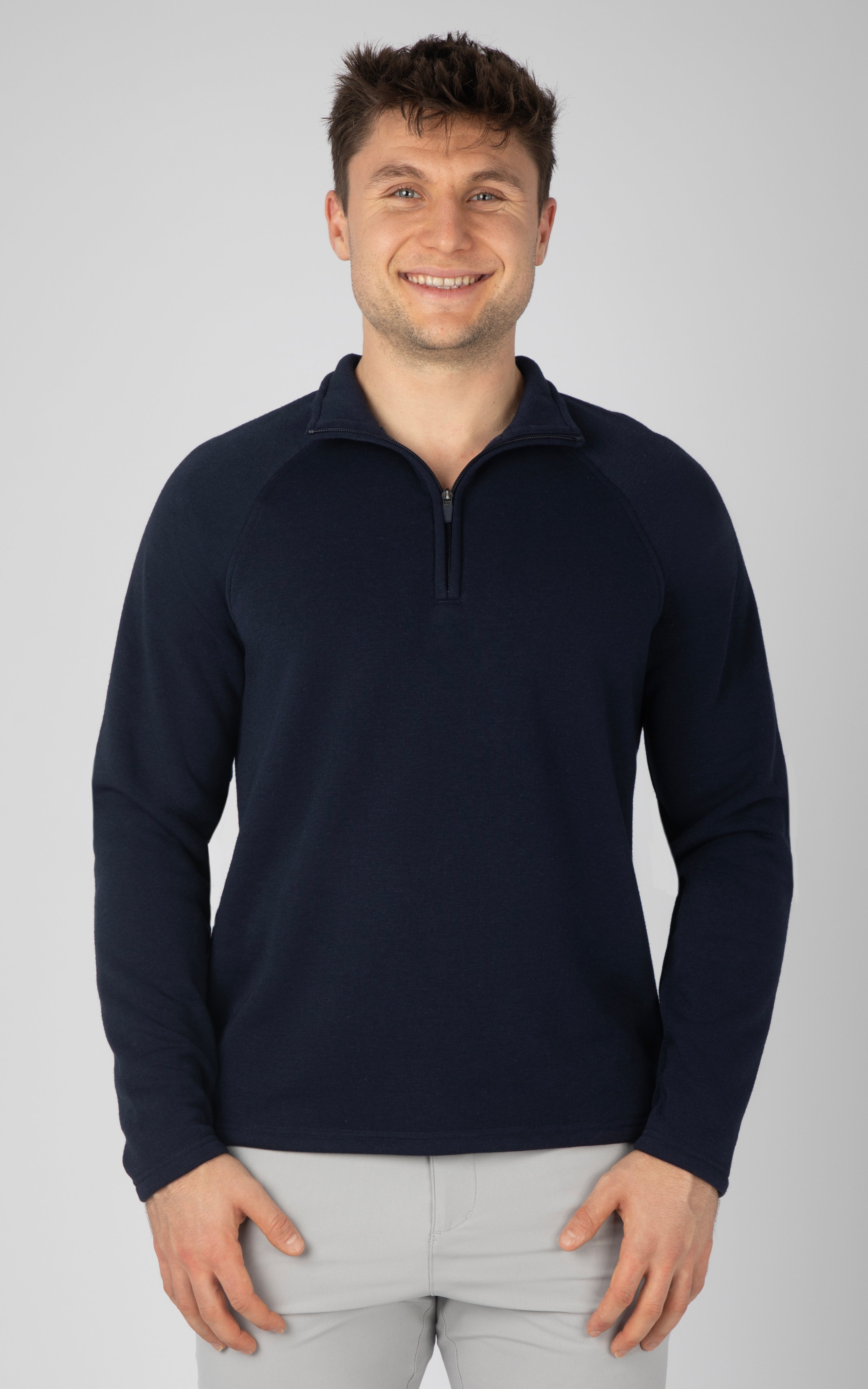 Mens Lightweight Comfytek Half Zip Top