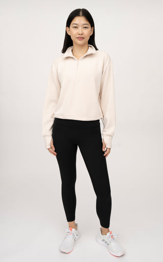 Softlite Scuba Modal Delilah Long Sleeve Half Zip Sweatshirt