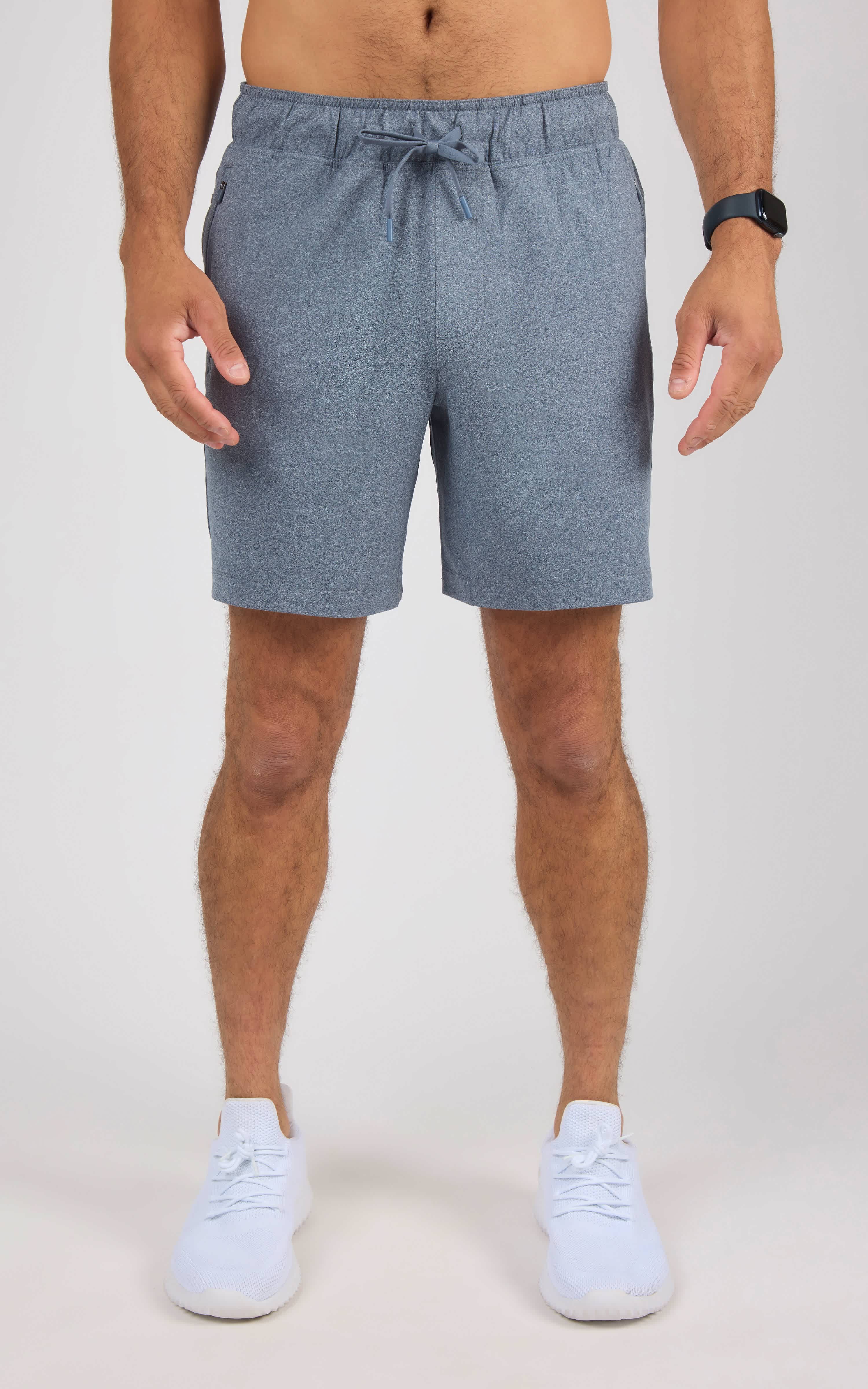 Men's 2-Tone Heather 7" Endurance Shorts - 90 Degree by Reflex