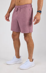 Men's 2-Tone Htr. 7" Endurance Shorts with 2 Front Zip Pockets & Tonal Drawcord - 90 Degree by Reflex