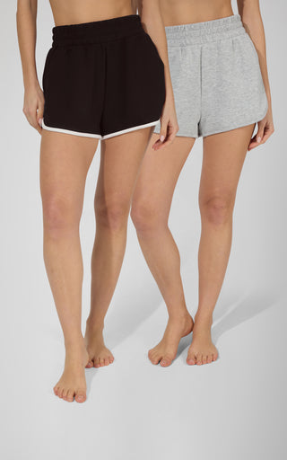 2 PK Cafe To Cardio Short - Our Cafe Story - 90 Degree by Reflex