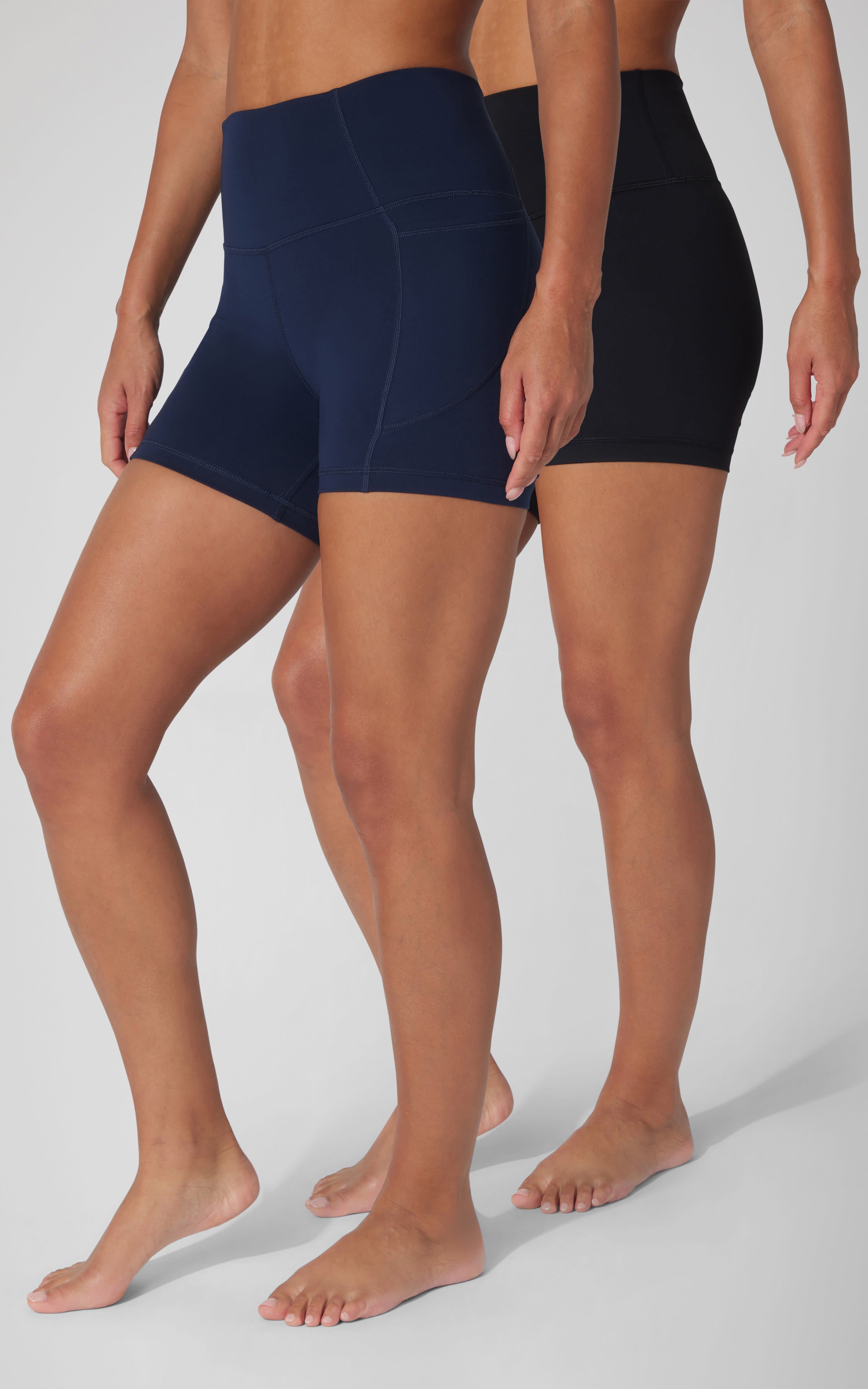 2 PK Wonderlink Elastic Free 5" Pocket Bike Short and Everyday Elastic Free 5" Short - 90 Degree by Reflex