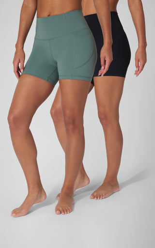2 PK Wonderlink Elastic Free 5" Pocket Bike Short and Everyday Elastic Free 5" Short