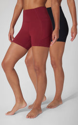 2 PK Wonderlink Elastic Free 5" Pocket Bike Short and Everyday Elastic Free 5" Short - 90 Degree by Reflex