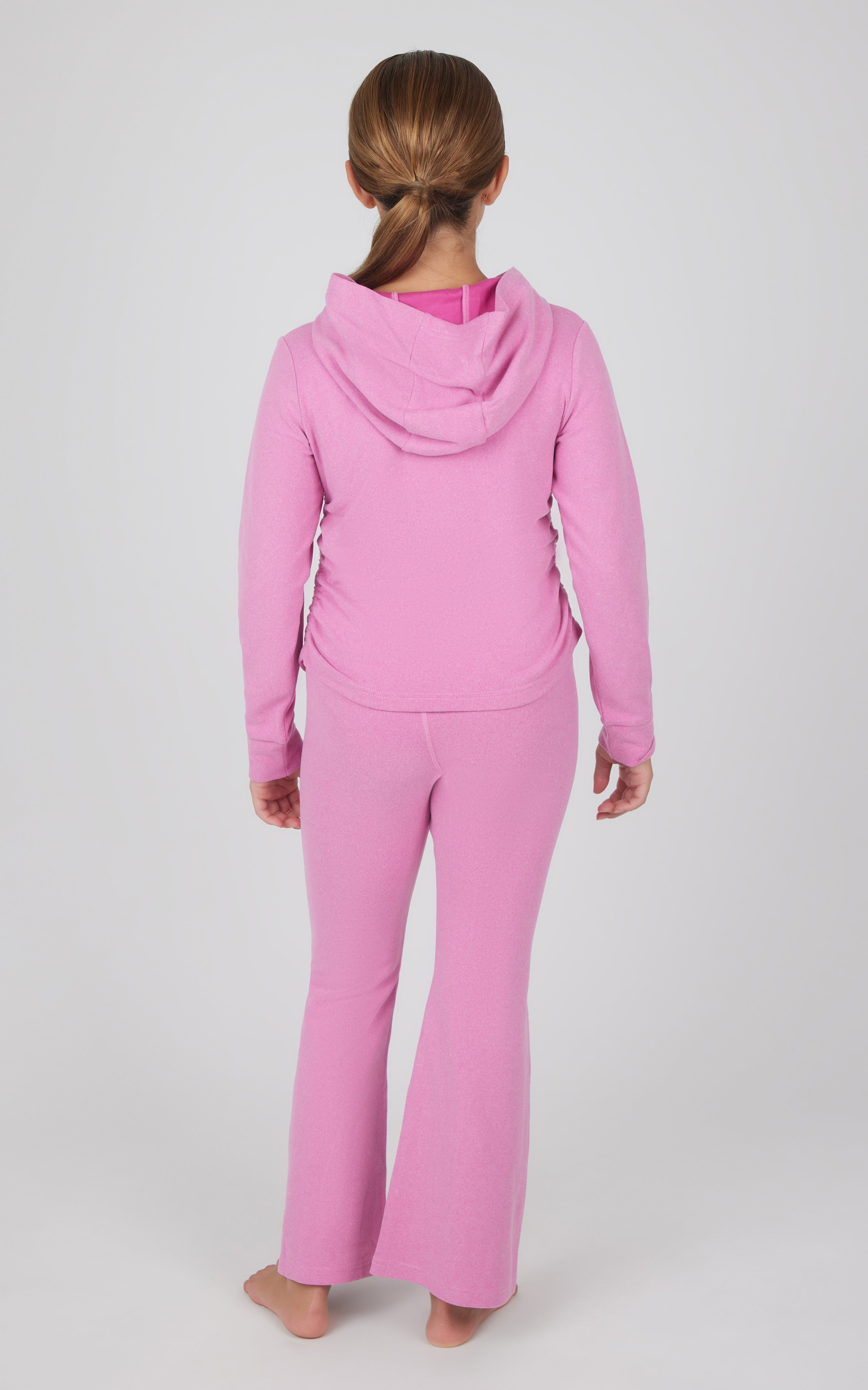 Girls 2 PC Hoodie and Flared Leg Pant - 90 Degree by Reflex