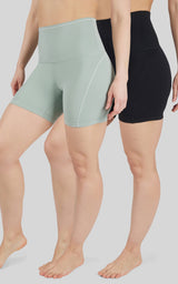 2 PK Lux Super High Waist 5" Bike Short