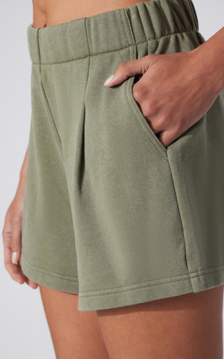 Washed Loop Terry Short