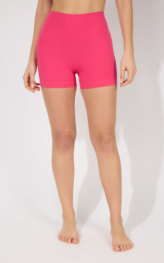 LUX EVERYDAY NO FRONT SEAM ELASTIC FREE HI RISE 3 1/2" BASIC BIKE SHORT 2 PACK - 90 Degree by Reflex