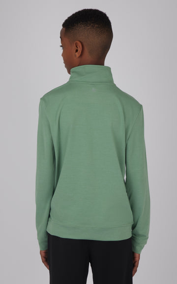 Boys Quarter Zip Pullover Sweatshirt