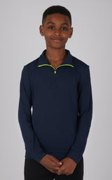 Boys Quarter Zip Pullover Sweatshirt - 90 Degree by Reflex