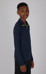 Boys Quarter Zip Pullover Sweatshirt - 90 Degree by Reflex