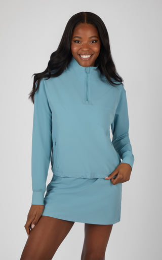 Citylite Hailey Half Zip Cinched Hem Jacket