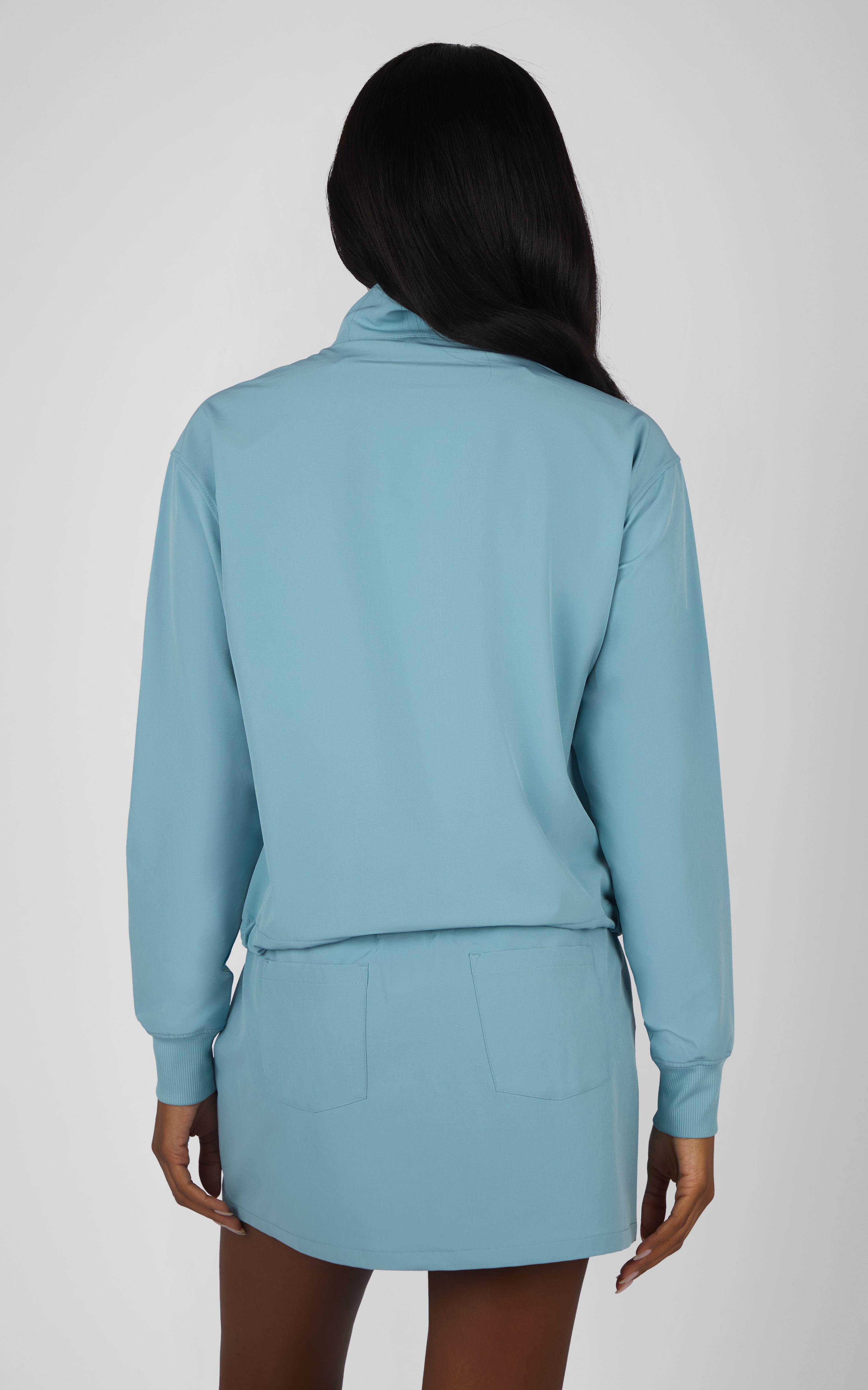 Citylite Hailey Half Zip Cinched Hem Jacket