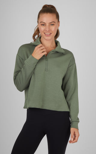 Softlite Scuba Modal Naples Half Zip Sweatshirt