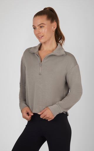 Softlite Scuba Modal Naples Half Zip Sweatshirt