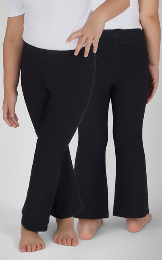 Toddler Girls 2 PK Ribbed Flared Pant - 90 Degree by Reflex