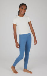 Girls 2 Pack  Interlock Everyday Full Length Legging and Everyday Interlock High Waist Flared Pant - 90 Degree by Reflex