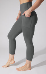 2 PK Interlock Side Pocket and Everyday Capris - 90 Degree by Reflex