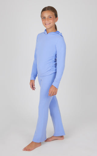 Girls 2 PC Hoodie and Flared Leg Pant - 90 Degree by Reflex